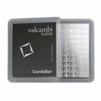 100 gram Silver Valcambi CombiBar (100 x 1 gram)