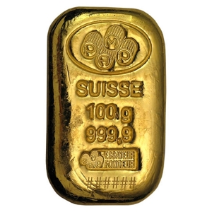 PAMP Suisse 100 gram 24 Karat Gold Bar (3.215 oz)