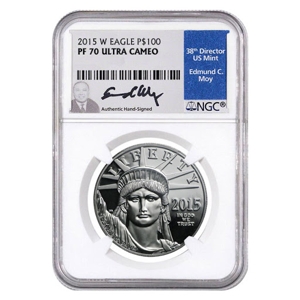 2015 $100 Platinum American Eagle PF70 Coin