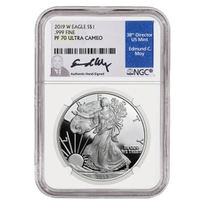 2019 Silver American Eagle Proof 70 Coin