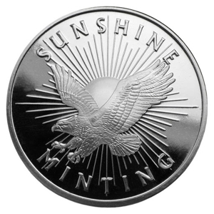 1 oz Silver Sunshine Mint Round