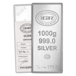 1 kilo Silver IGR Bar