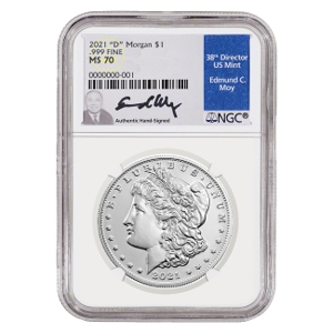 2021-D Silver Morgan Dollar MS70 Coin
