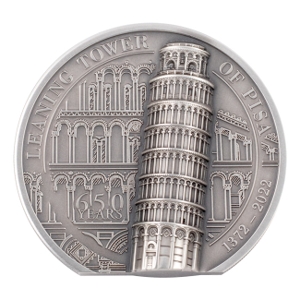 2022 2 oz Silver Leaning Tower of Pisa Coin