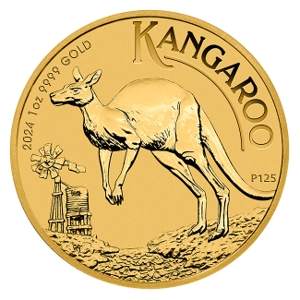 2024 1oz Gold Kangaroo Coin Reverse