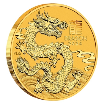 2024 1/10oz Gold Dragon Australian Lunar Series III
