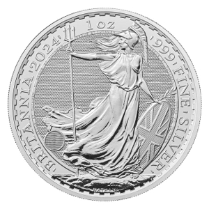2024 1oz Silver Britannia Coin Reverse