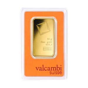 50 gram Gold Valcambi Bar