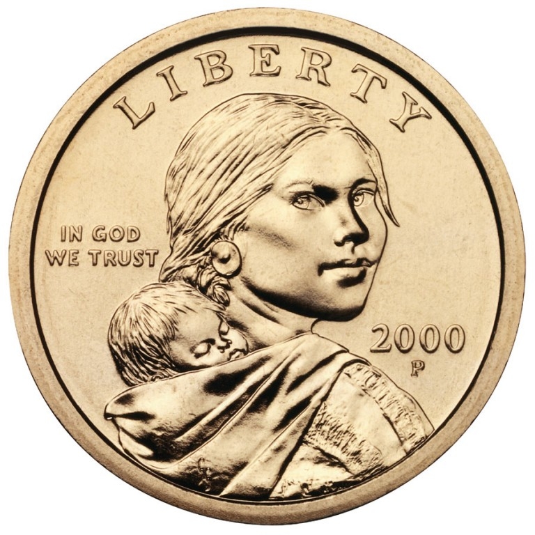 Sacagawea Golden Dollar Coin Obverse