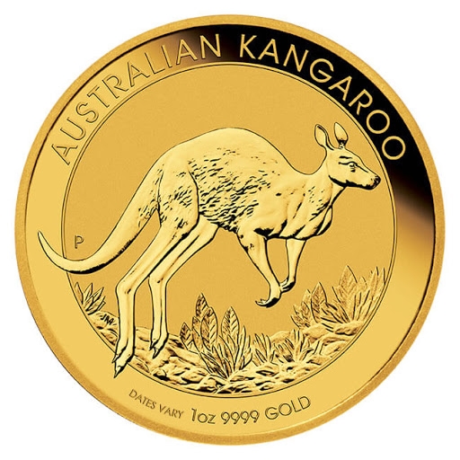 Gold Kangaroo Coin Reverse